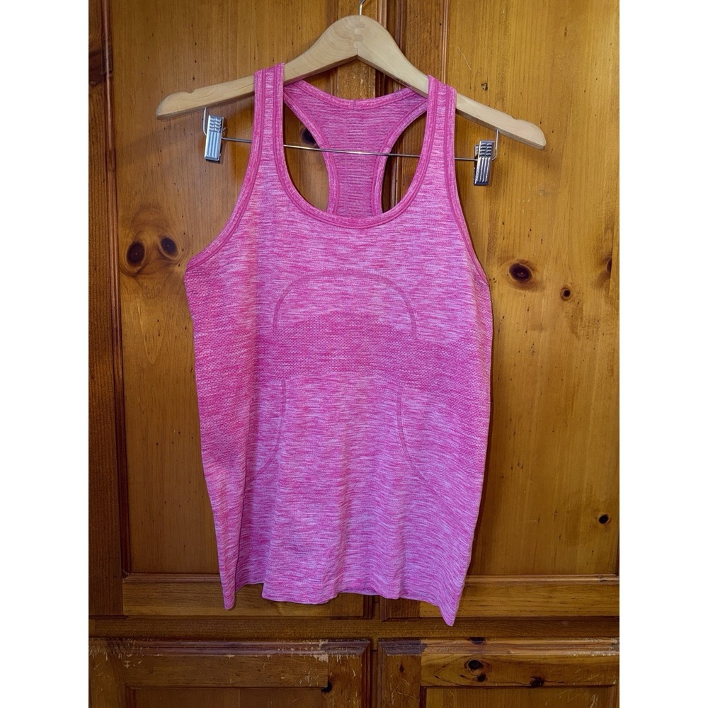 Lululemon Swiftly Tech Racerback Tank Top Shirt Pink Running Yoga Women's 8